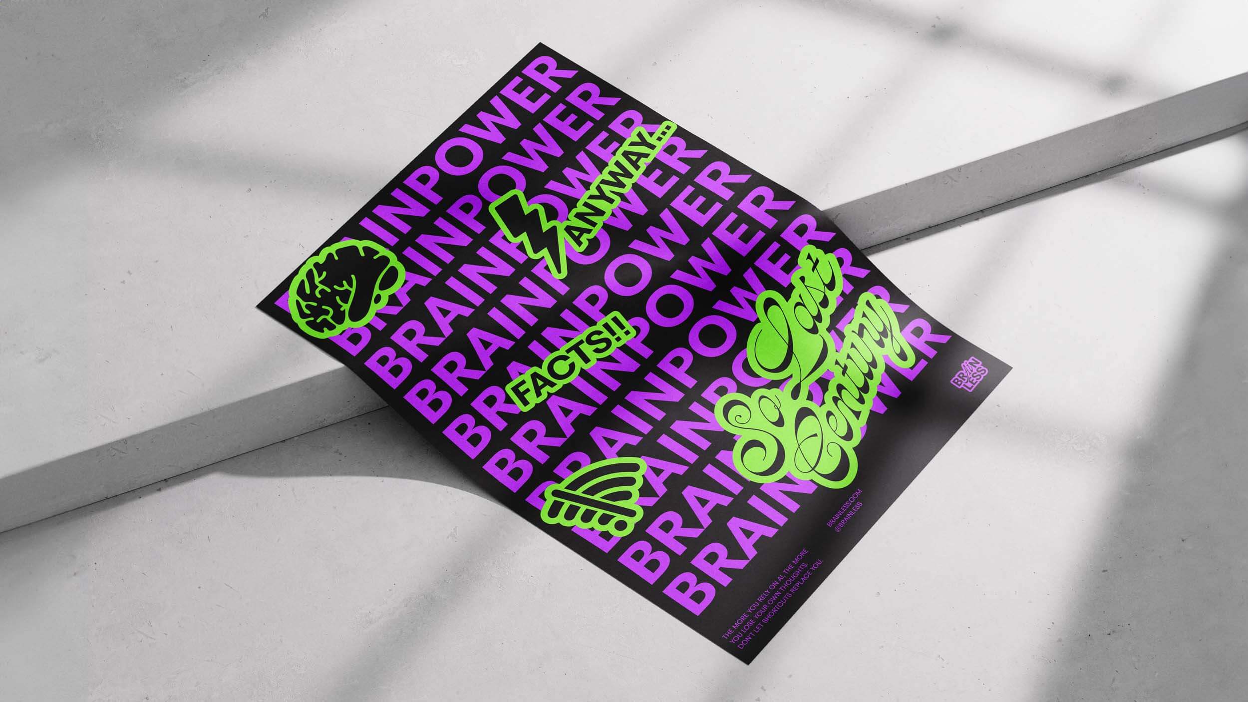 Brainless Brainpower Poster